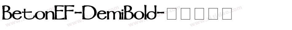 BetonEF-DemiBold字体转换