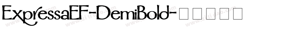ExpressaEF-DemiBold字体转换