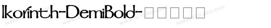 Ikorinth-DemiBold字体转换