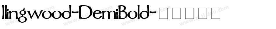 Ilingwood-DemiBold字体转换