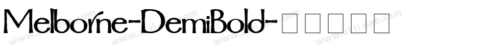 Melborne-DemiBold字体转换