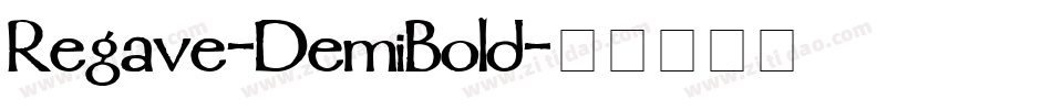 Regave-DemiBold字体转换