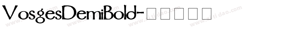 VosgesDemiBold字体转换
