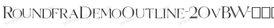 RoundfraDemoOutline-2OvBW字体转换