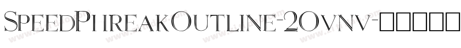 SpeedPhreakOutline-2Ovnv字体转换