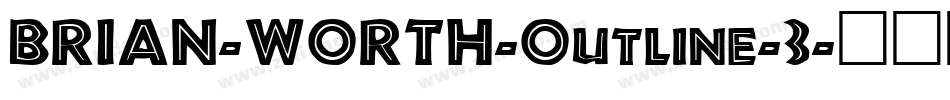 BRIAN-WORTH-Outline-3字体转换