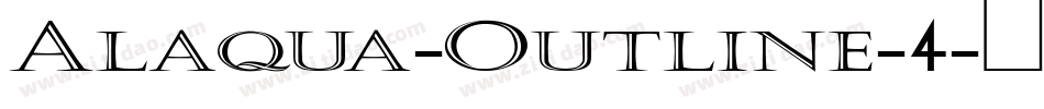 Alaqua-Outline-4字体转换