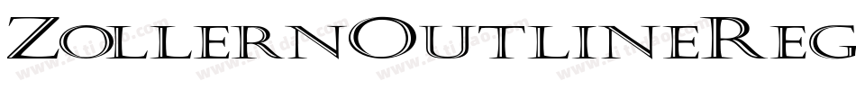 ZollernOutlineRegular-gWV4字体转换
