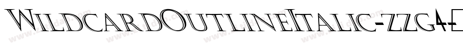 WildcardOutlineItalic-zzg4字体转换