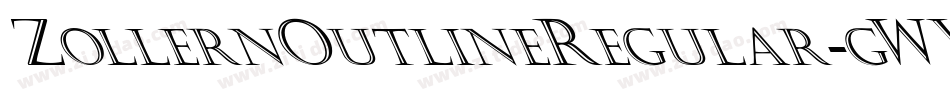 ZollernOutlineRegular-gWV4字体转换