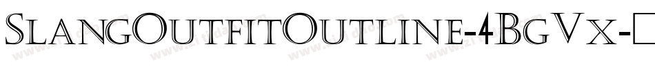 SlangOutfitOutline-4BgVx字体转换