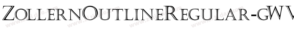 ZollernOutlineRegular-gWV4字体转换