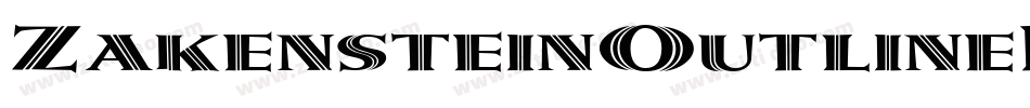 ZakensteinOutlineRegular-xzd5字体转换