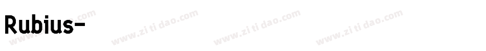 Rubius字体转换