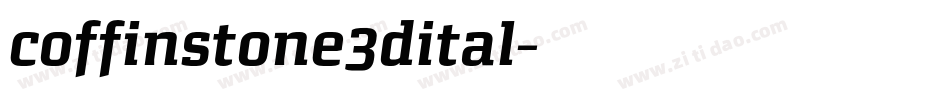 coffinstone3dital字体转换