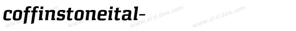 coffinstoneital字体转换