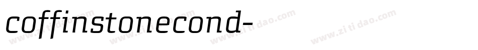 coffinstonecond字体转换