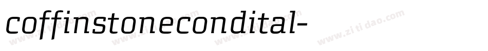 coffinstonecondital字体转换