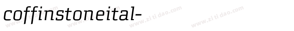 coffinstoneital字体转换