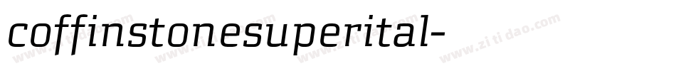 coffinstonesuperital字体转换