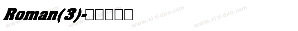 Roman(3)字体转换