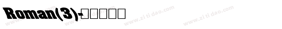 Roman(3)字体转换
