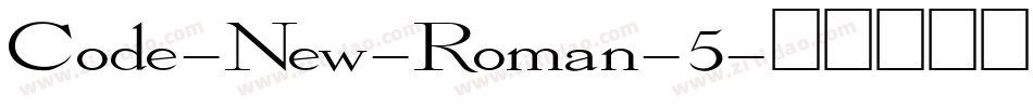 Code-New-Roman-5字体转换