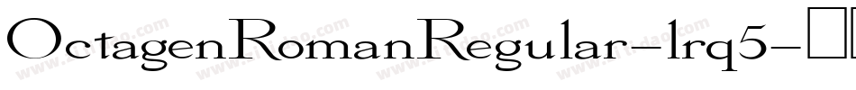 OctagenRomanRegular-lrq5字体转换