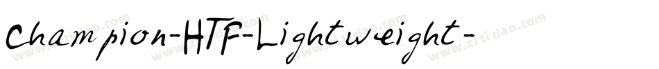 Champion-HTF-Lightweight字体转换