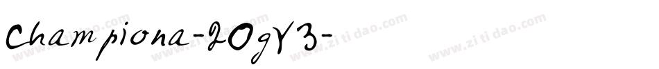 Championa-2OgY3字体转换