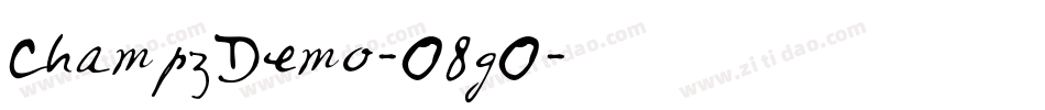 ChampzDemo-O8gO字体转换