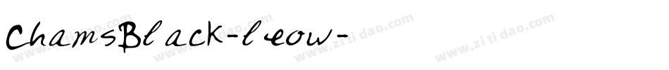 ChamsBlack-leow字体转换
