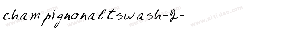 champignonaltswash-2字体转换