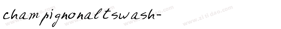 champignonaltswash字体转换
