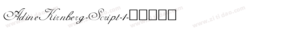 AdineKirnberg-Script-1字体转换