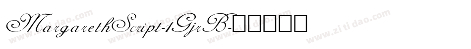 MargarethScript-1GjrB字体转换