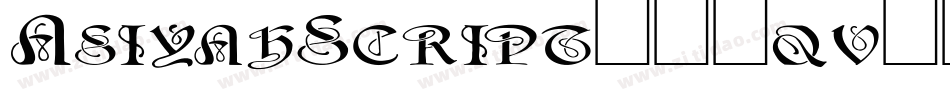 AsiyahScript-14qv字体转换