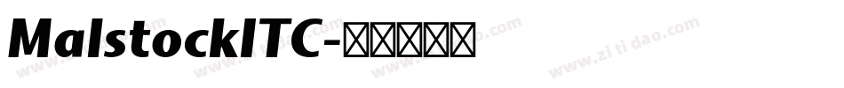 MalstockITC字体转换