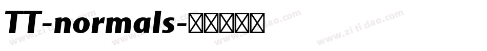 TT-normals字体转换