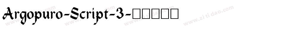 Argopuro-Script-3字体转换