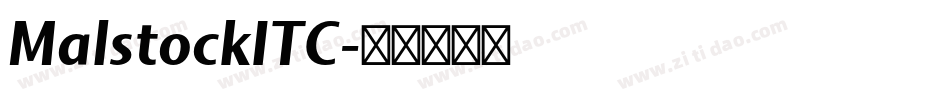 MalstockITC字体转换