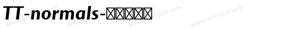 TT-normals字体转换