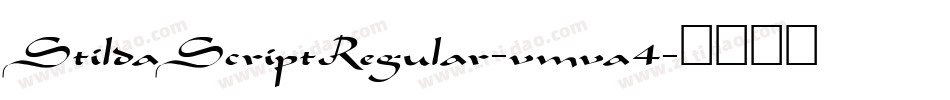 StildaScriptRegular-vmva4字体转换
