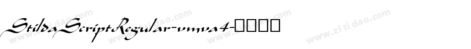 StildaScriptRegular-vmva4字体转换