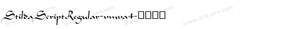 StildaScriptRegular-vmva4字体转换
