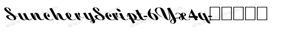 SuncheryScript-6Yx4q字体转换