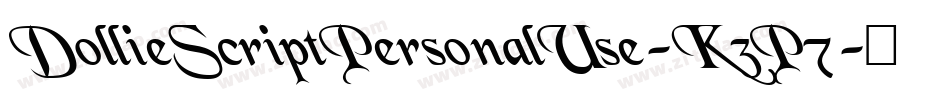 DollieScriptPersonalUse-K3P7字体转换