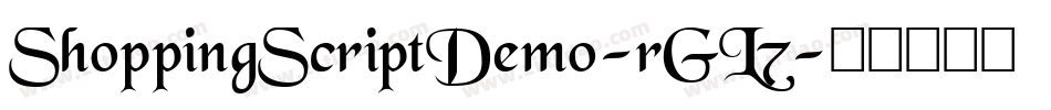 ShoppingScriptDemo-rGL7字体转换