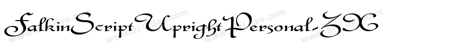 FalkinScriptUprightPersonal-ZXL8字体转换 FalkinScriptUprightPersonal-ZXL8字体转换