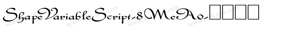 ShapeVariableScript-8MeA0字体转换